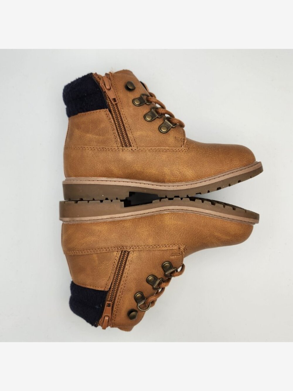 Tan Lace-Up Nautica Ankle Boots | Kid's 10 - Picture 7 of 15